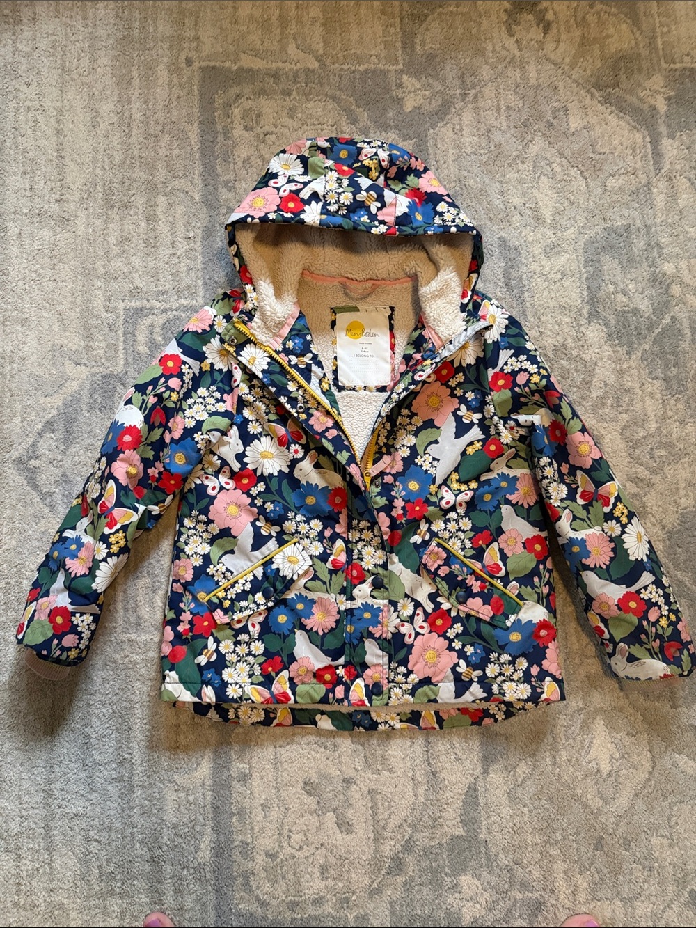 Mini Boden Girls 8-9 Sherpa Jacket